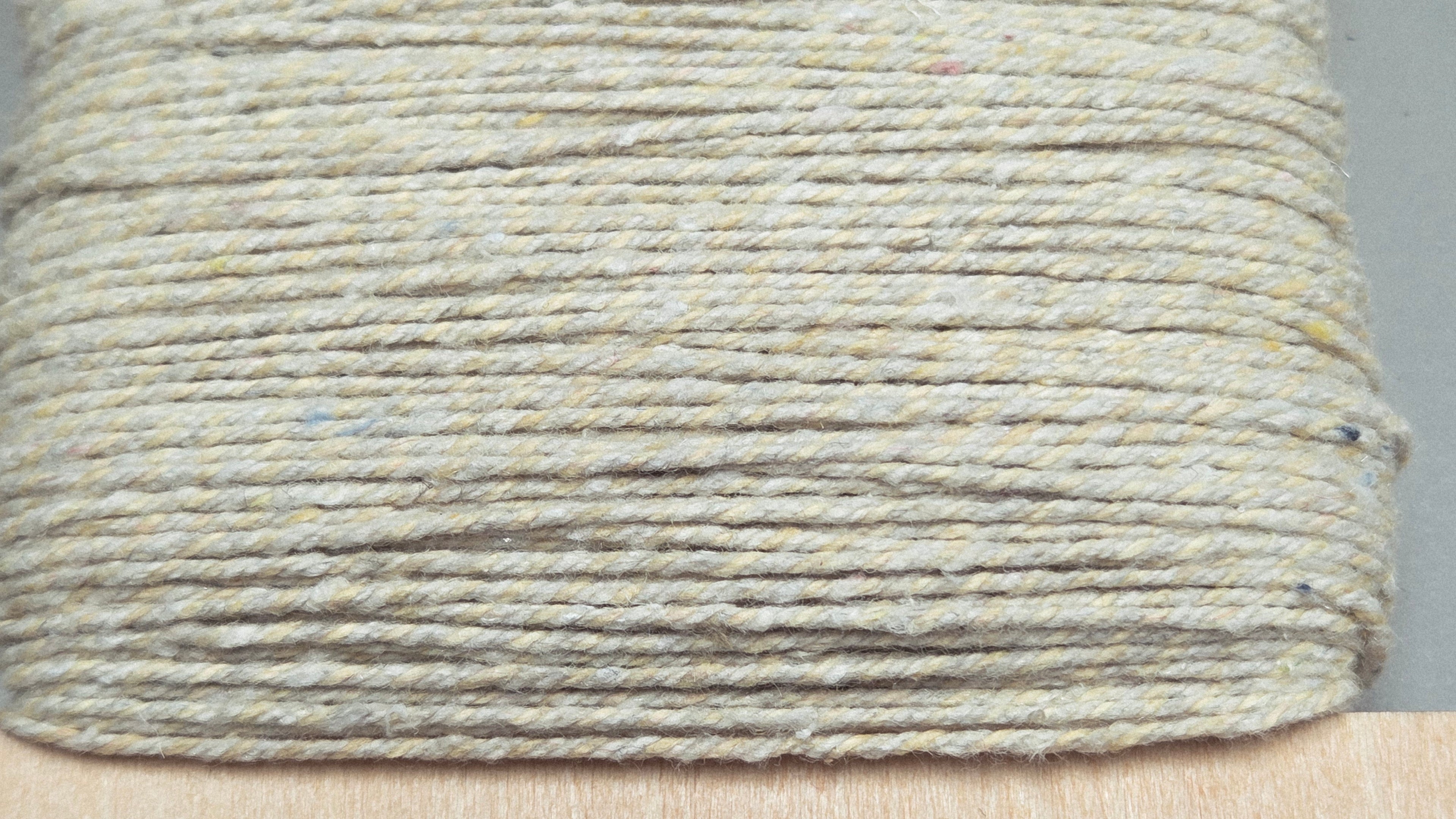 Nettle + Cotton Mini Skeins Yarn Natural. 80 Yards.