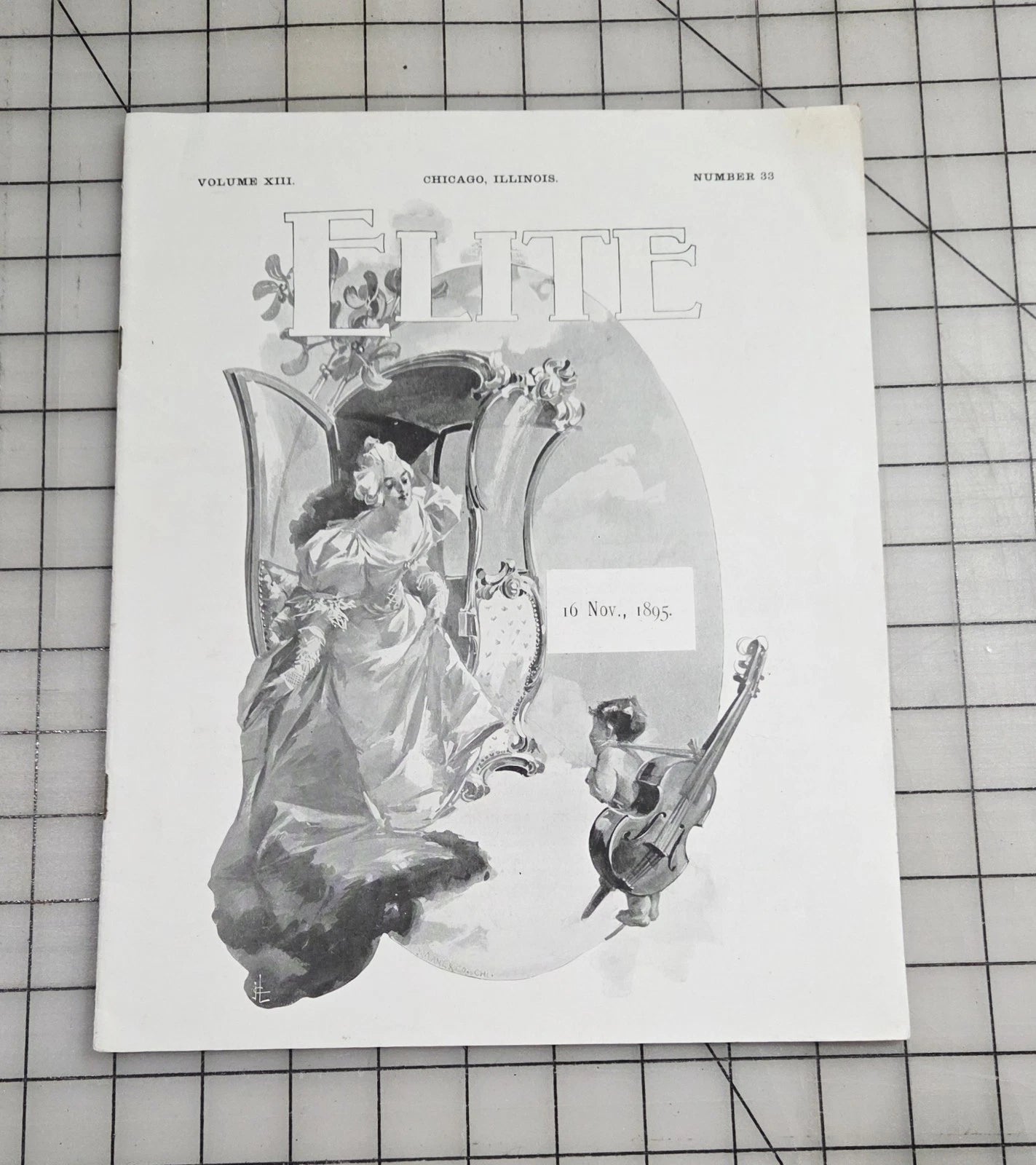 Elite The Illustrated Society Journal 1895 November 16 Chicago Fashion Culture