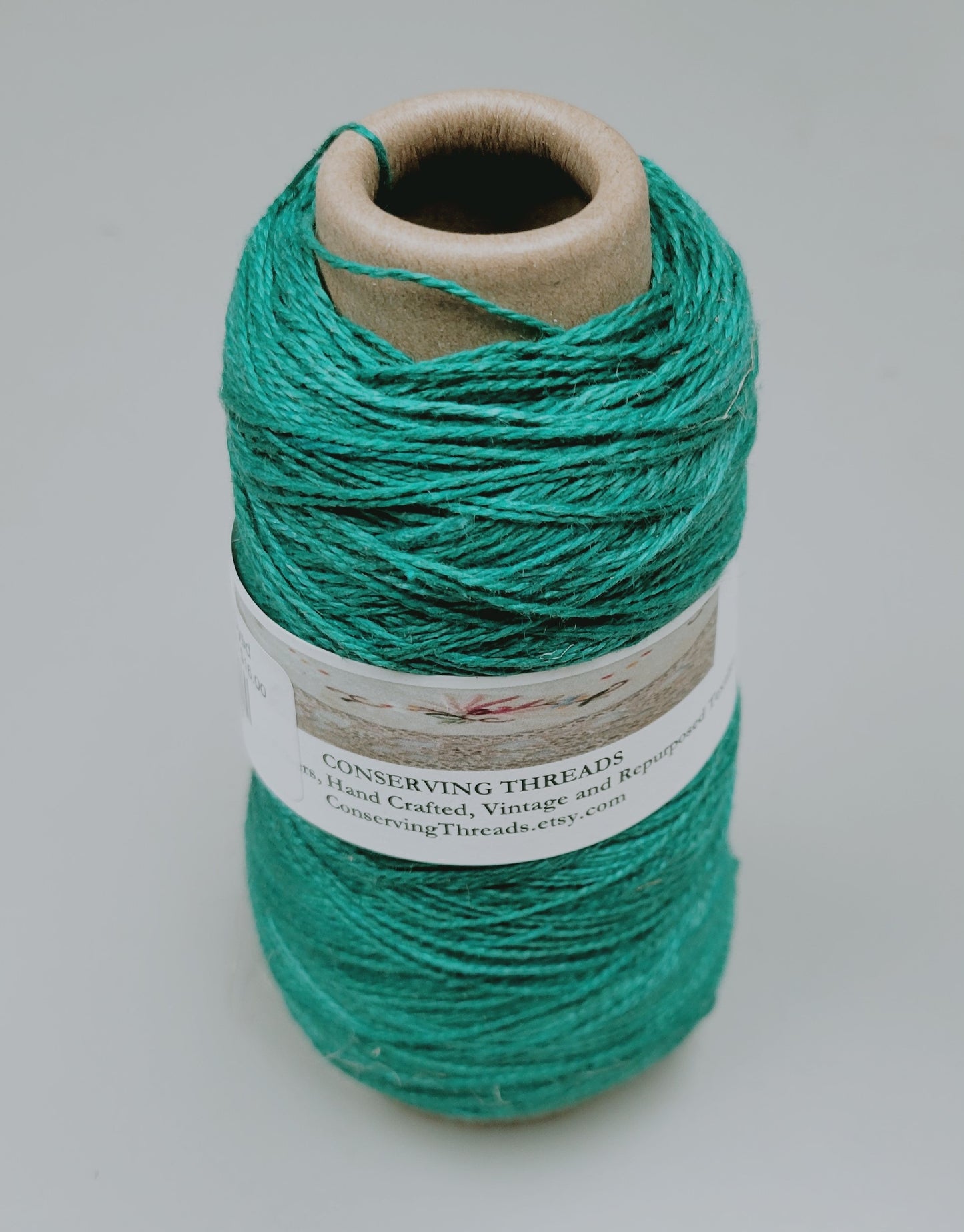 Linen Yarn, Small Batch Studio Dyed. Machine Spun 10/2 on Cone