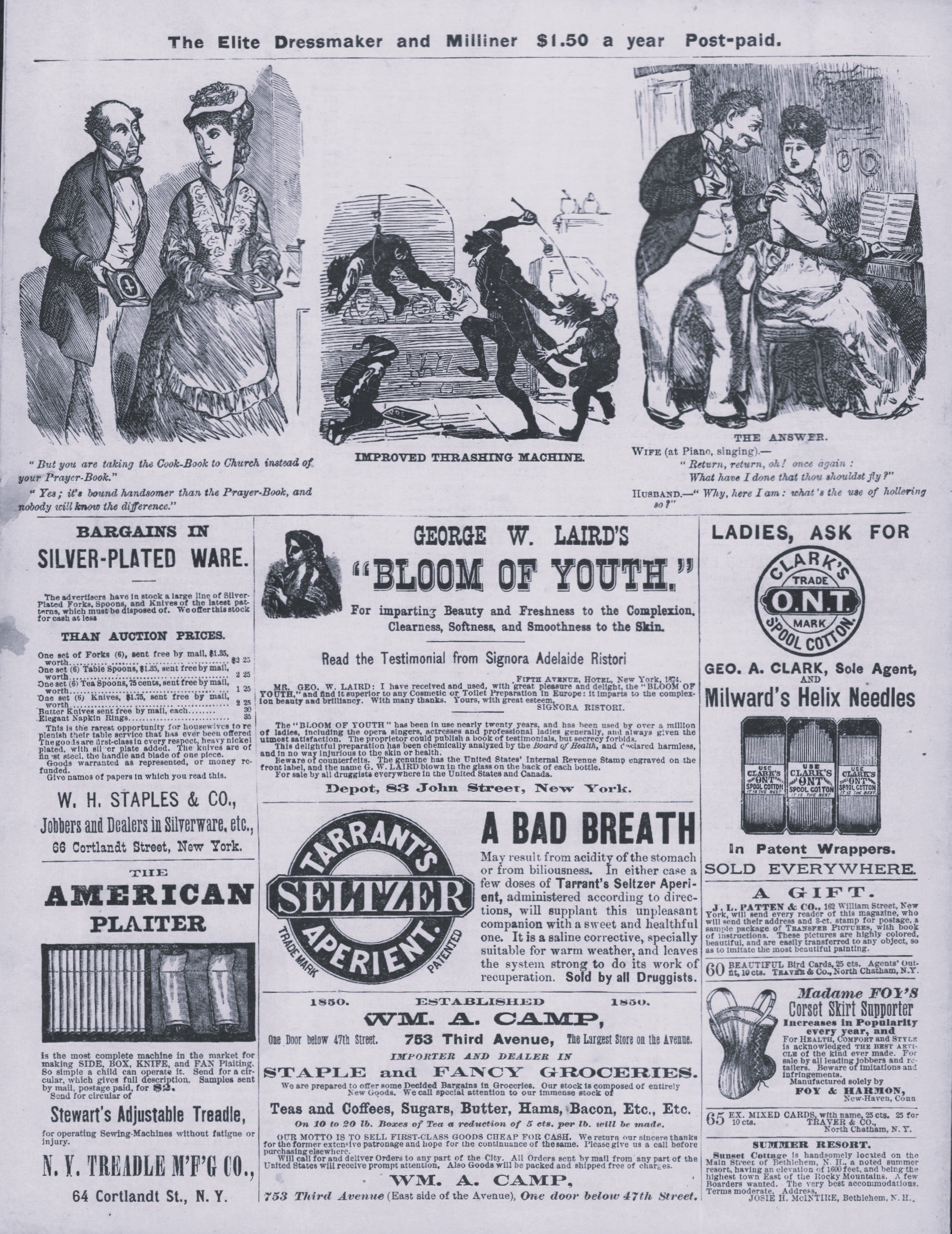 The Elite Dressmaker and Milliner, 1877 July, Vol 1 No 12, E-book INSTANT DOWNLOAD.📥
