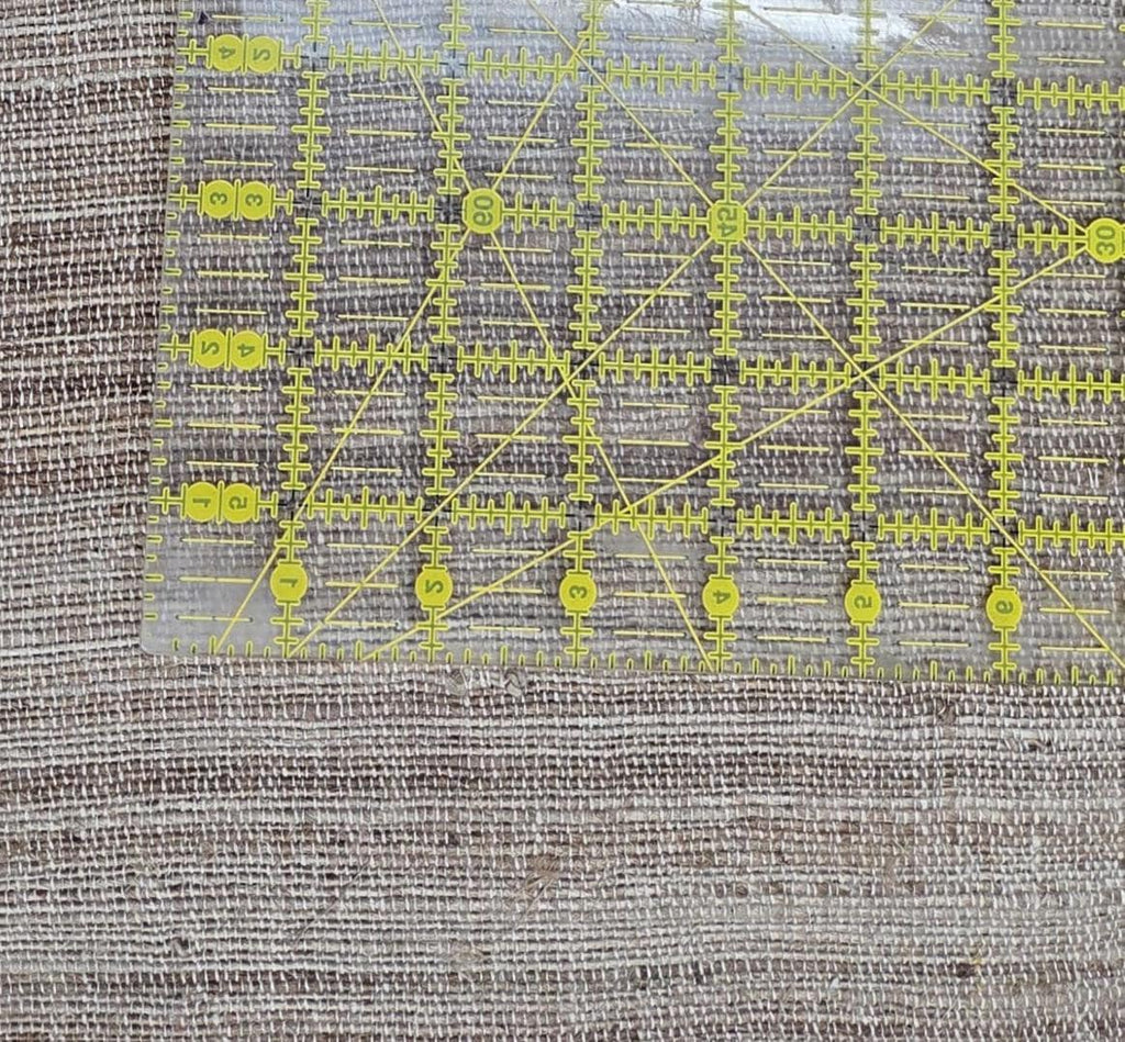Cactus + Linen Hand Loom Woven Fabric. By the 1/2 Yard. 100% Plant Fiber. 44" Wide