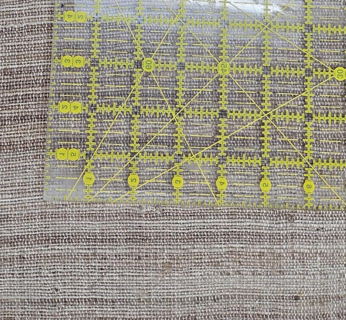 Cactus + Linen Hand Loom Woven Fabric. By the 1/2 Yard. 100% Plant Fiber. 44" Wide