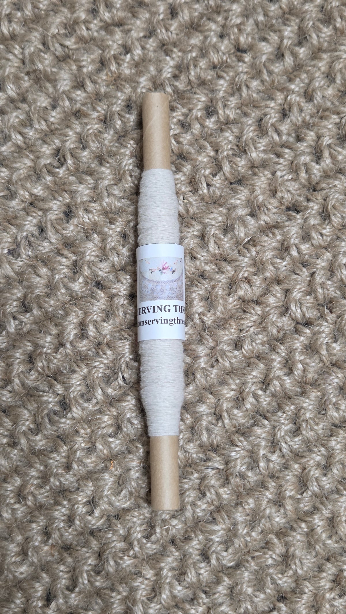 Dogbane Sewing Thread, 50 Yards Spool. Natural Plant Fiber. 2 Ply