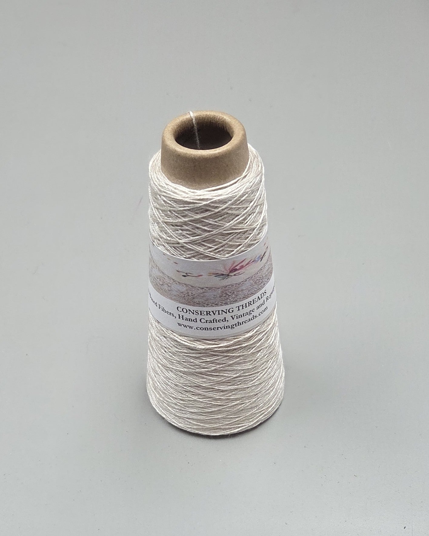 Lavender Thread Yarn Silky 8/3 Laceweight Fiber Cone