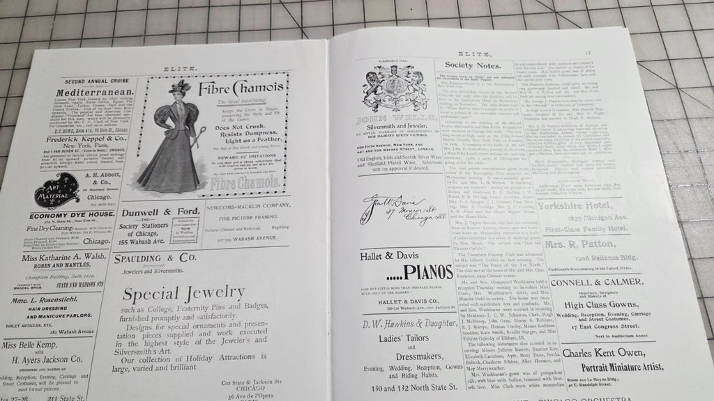Elite The Illustrated Society Journal 1895 November 16 Chicago Fashion Culture