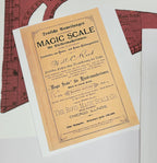 Instructions for Using the Dressmakers' Magic Scale. Will C. Rood. 1880s Dressmaker System. Booklet and Ruler Set