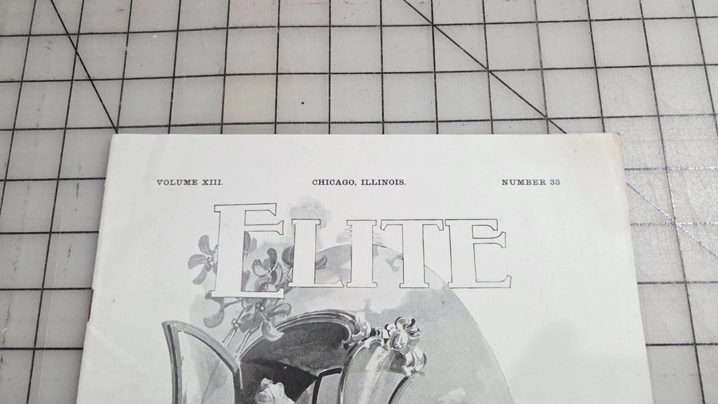 Elite The Illustrated Society Journal 1895 November 16 Chicago Fashion Culture