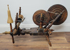 Antique Anatolian Charkha Table Top Spinning Wheel Wood Tool for Cotton
