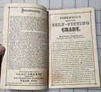 Cornwell’s Dressmaker Chart Booklet Original 1877 Chicago Antique Pattern