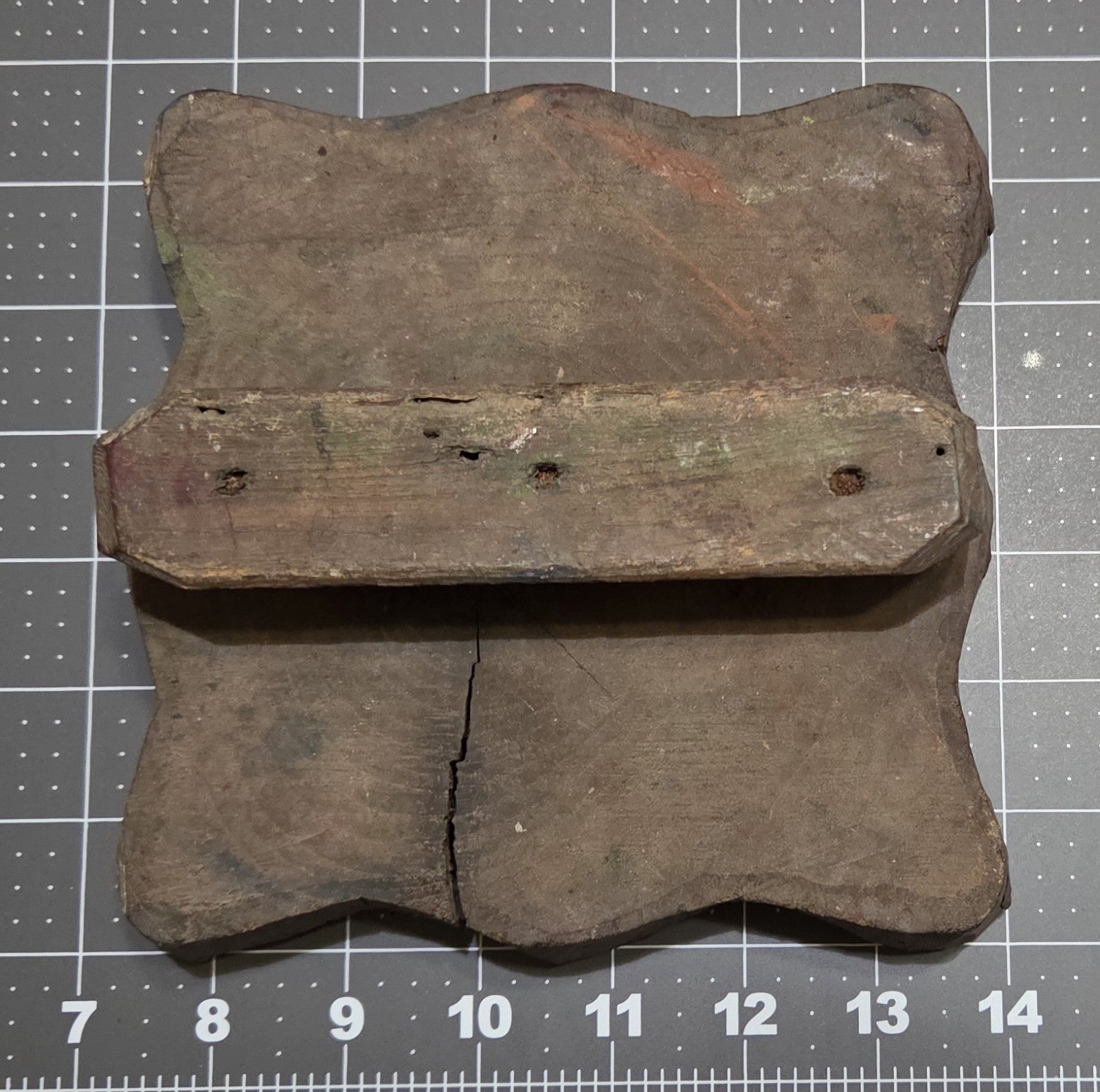 Vintage Wood Blocks Ink Stamping (large block) Flower Print Hand carved