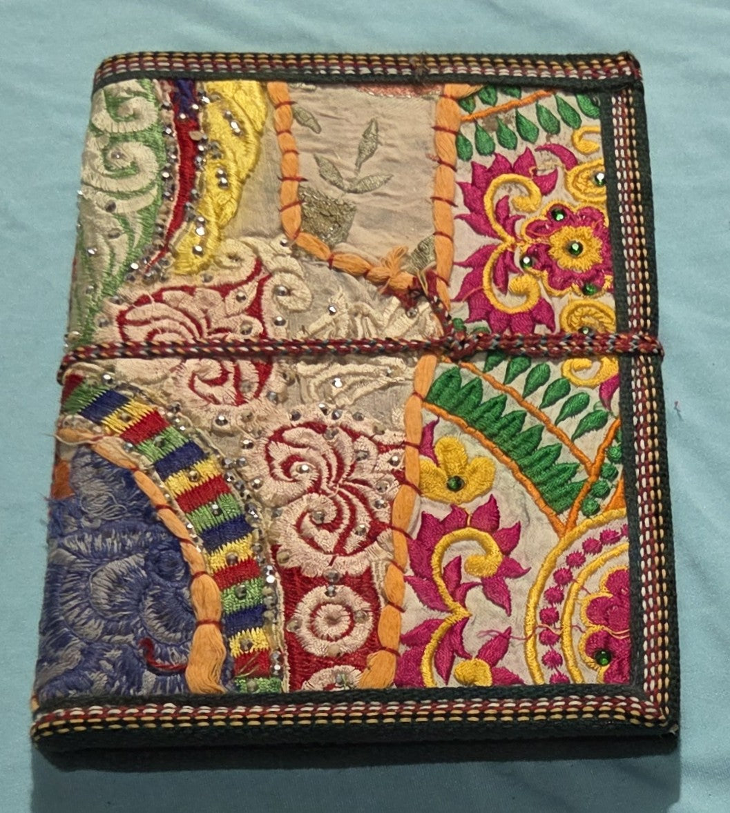 Art Journal Handmade Reclaimed Silk Saree