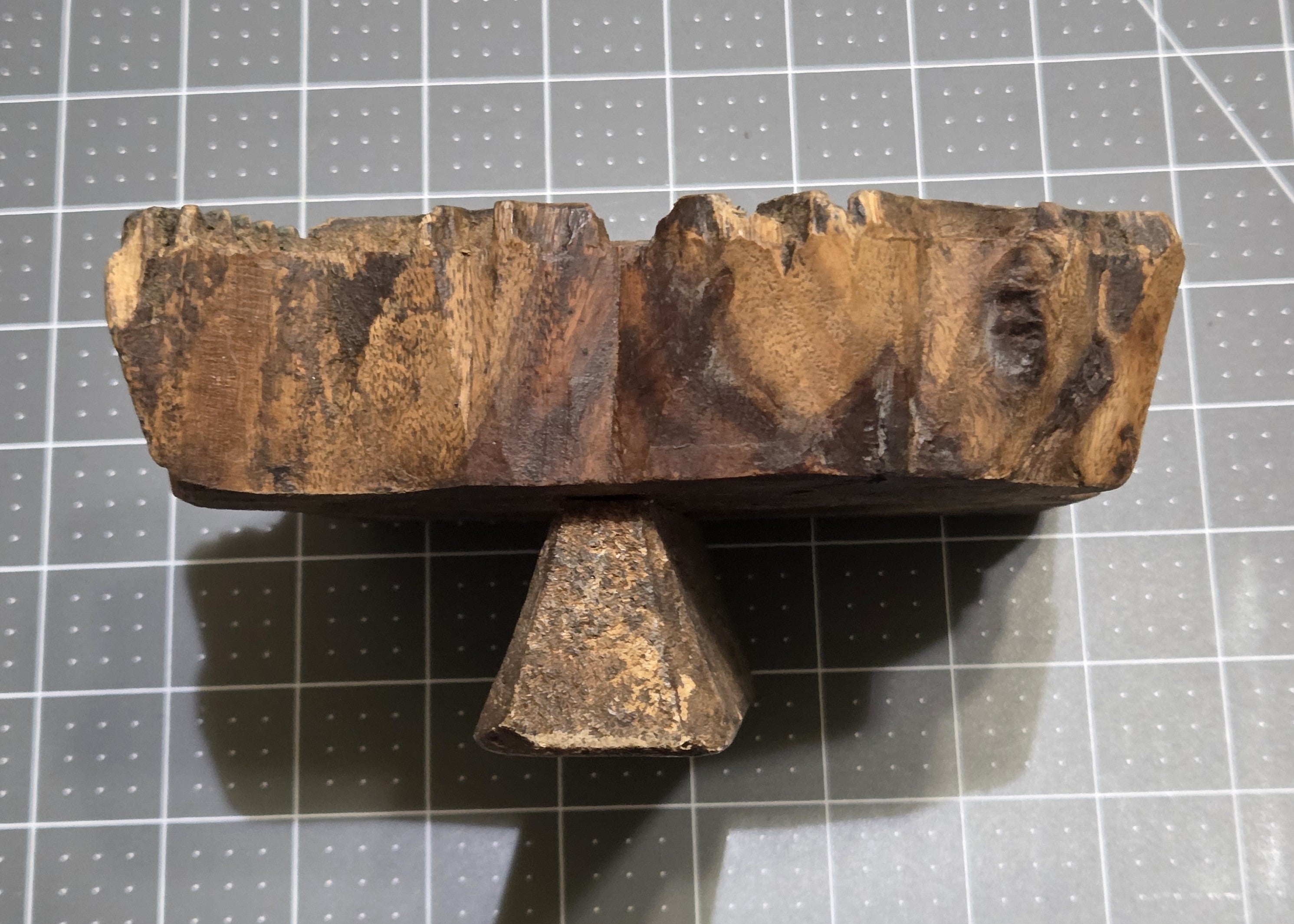 Vintage Wood Blocks Ink Stamping Hand Carved (large block) Vine leaf