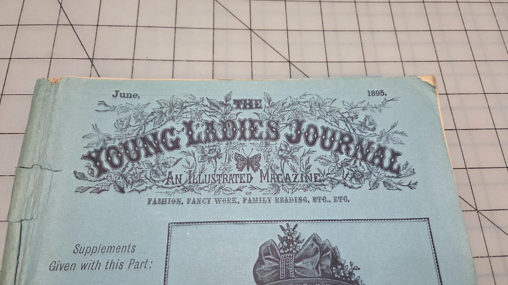 Young Ladies Journal Magazine 1895 June Fashion Illustrated Patterns American Ed
