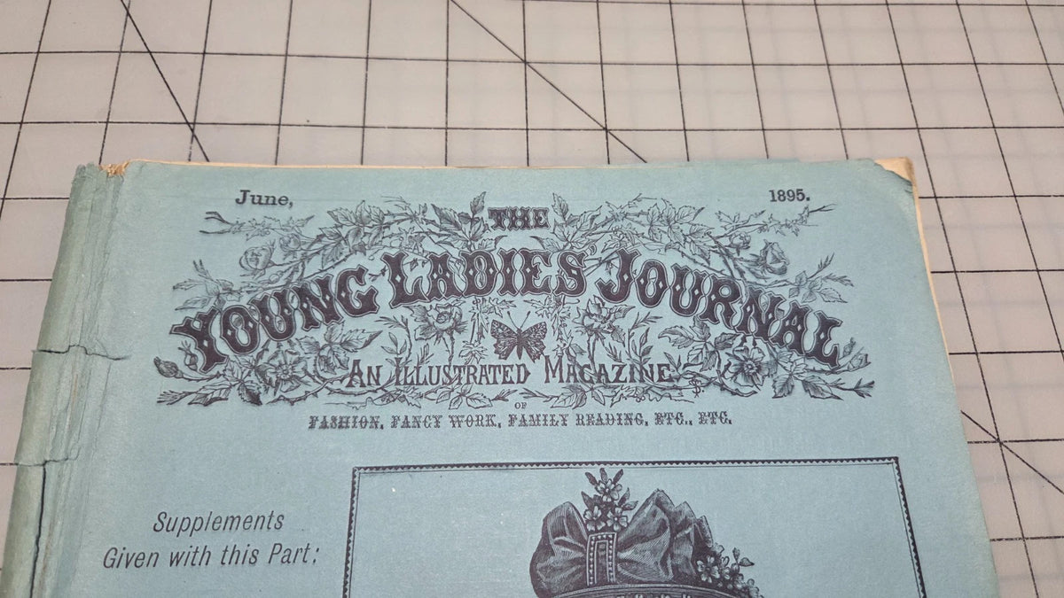 Young Ladies Journal Magazine 1895 June Fashion Illustrated Patterns American Ed