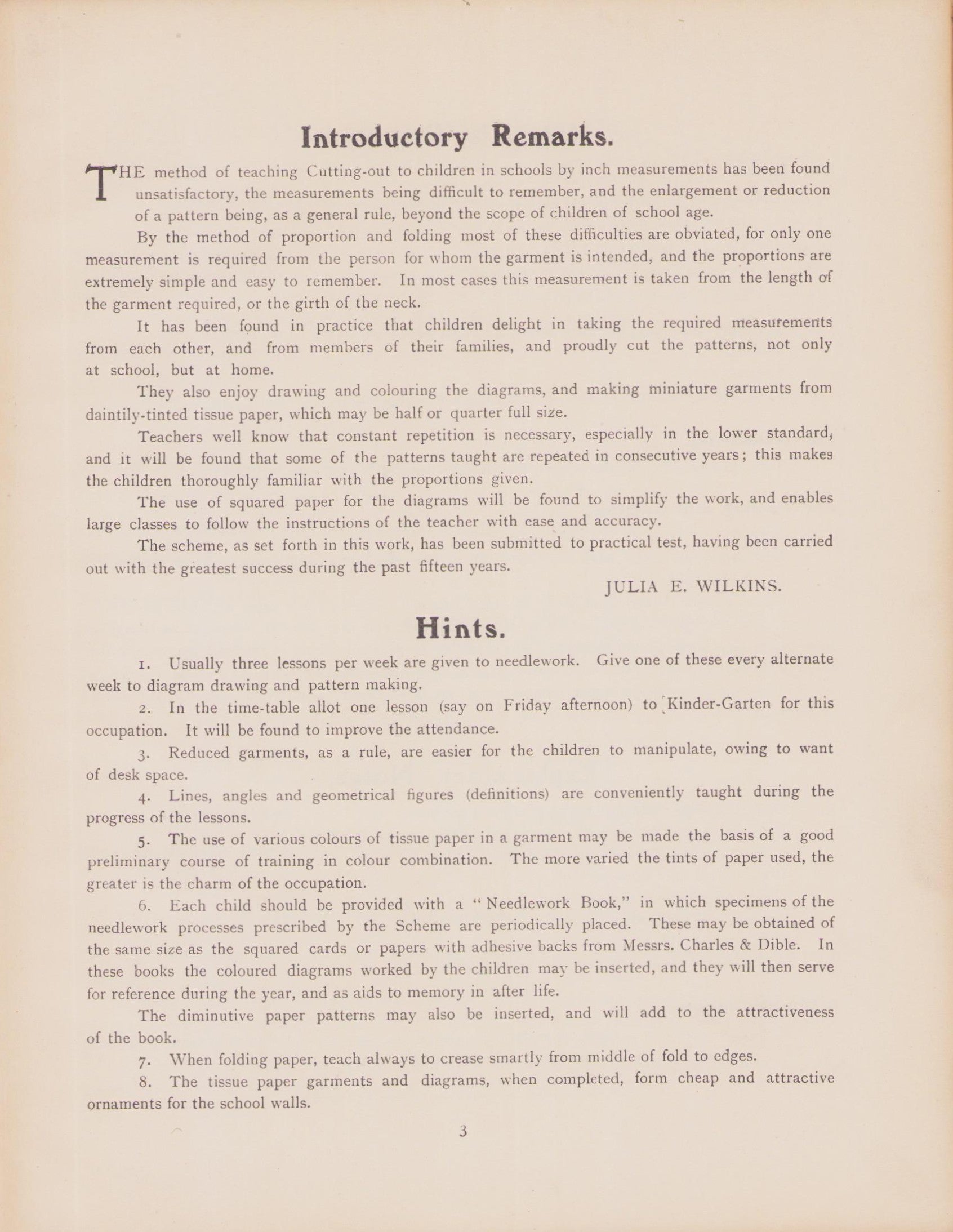 Wilkins, Julia E. Cutting-Out of Garments by Paper Folding & Proportions. London
