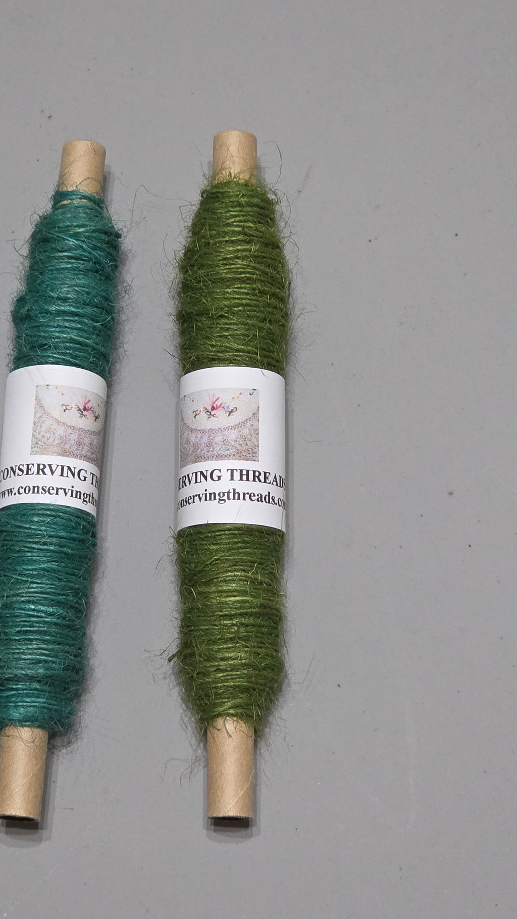 Thread Jute. 25 Yards Bobbin. Lace Weight. Green. – Conserving Threads