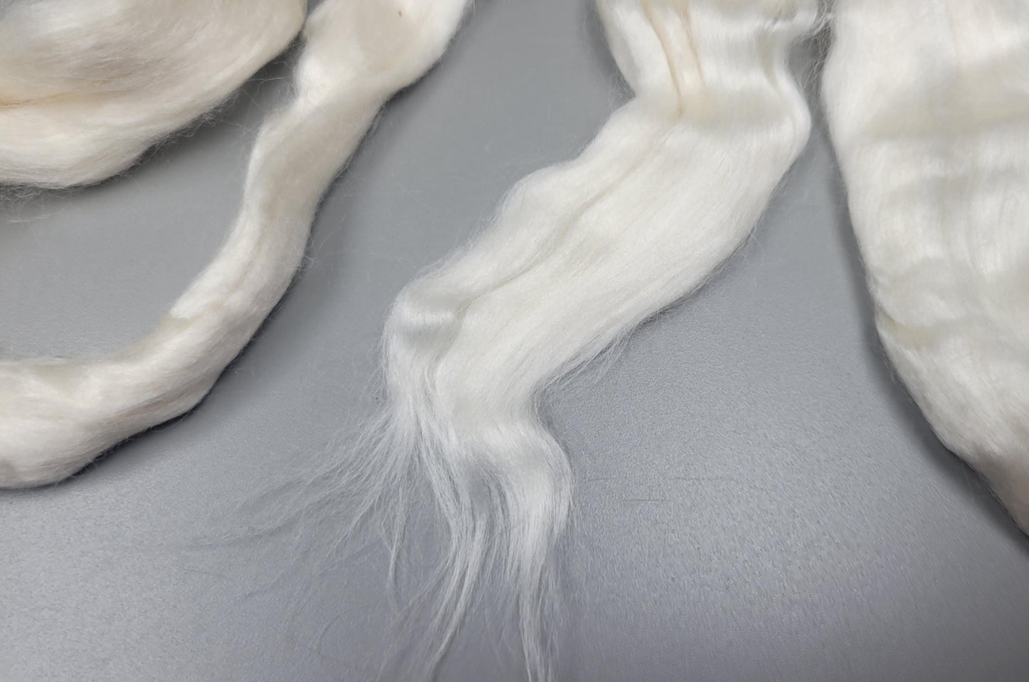 Lotus Fiber (RCFs). 1 ounce. Combed Sliver.