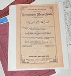 Will C. Rood Advance Studies in Dressmakers' Magic Scale 1890s - Paper Rulers and Booklets Reprint Set