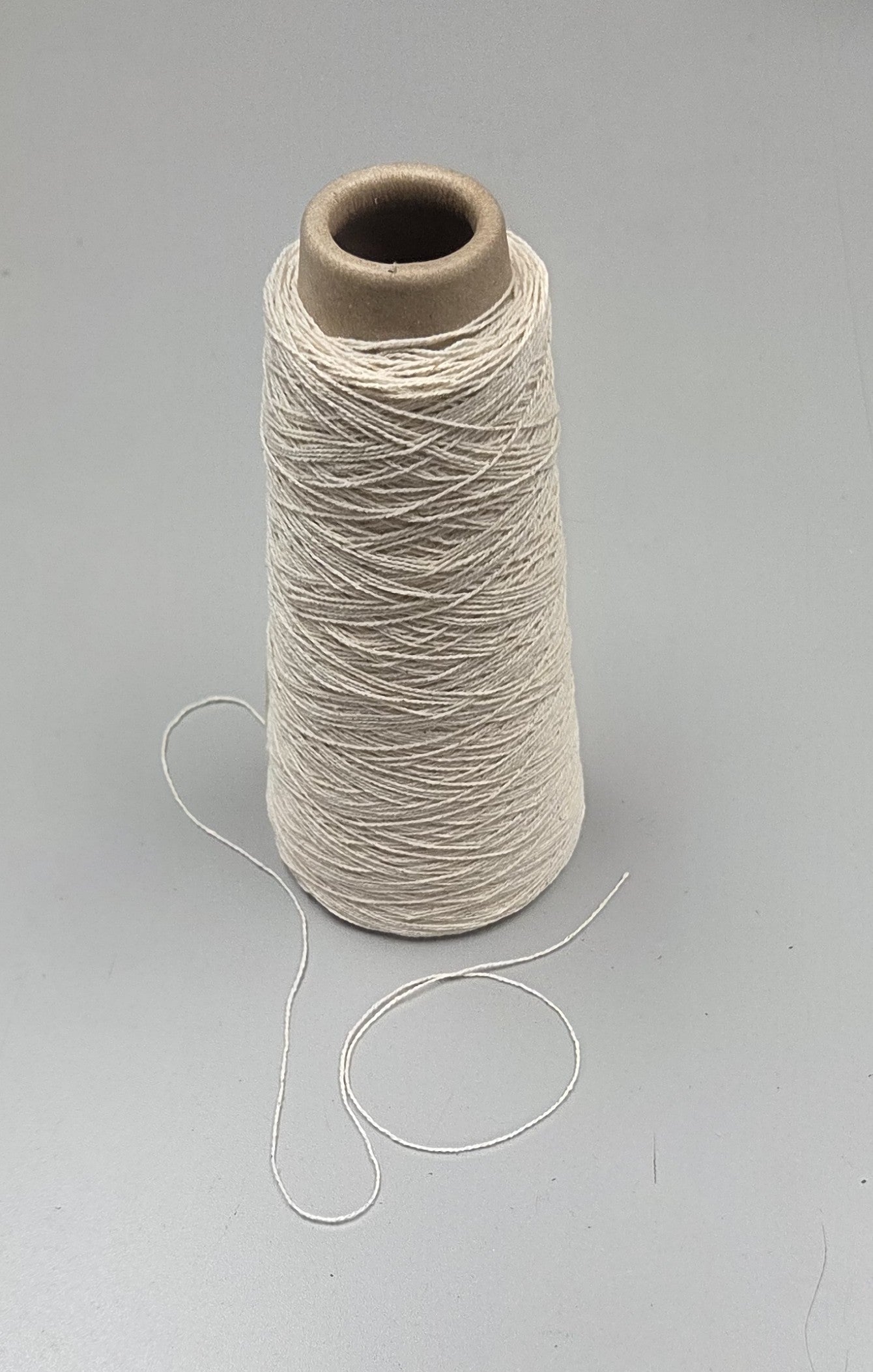 Snake Plant + Cotton Yarn. 250 Yards. 40/2 - Ply. Natural.
