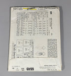 McCall's 6649 Printed Pattern. Size 16 1/2, Bust 37. ca 1962.
