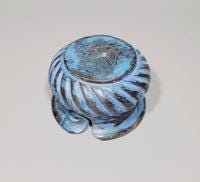 Yarn Bowls Purple (Blue) Hand Carved from Reclaimed Mango Wood