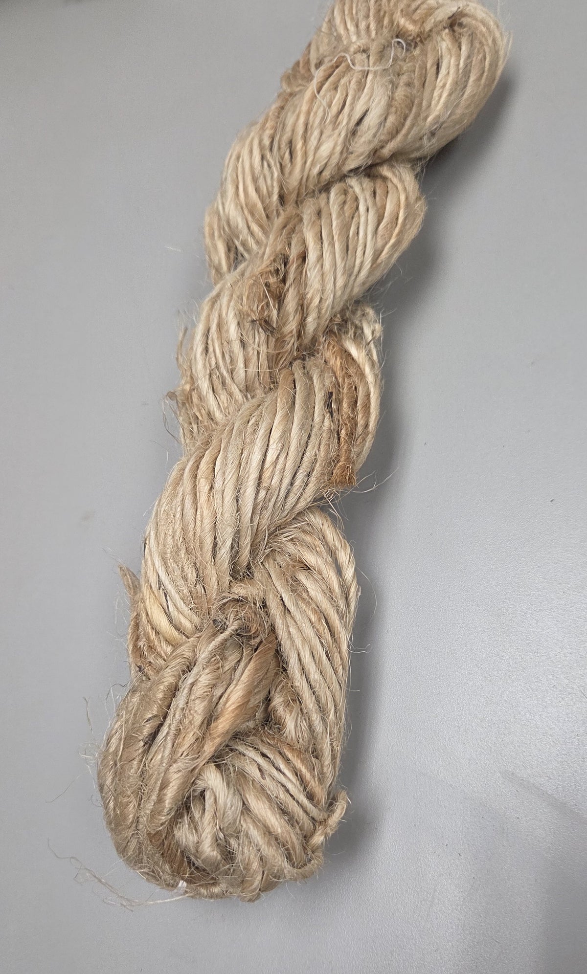 Ramie Bast Fiber Yarn Cordage. Natural Single Spun Twine