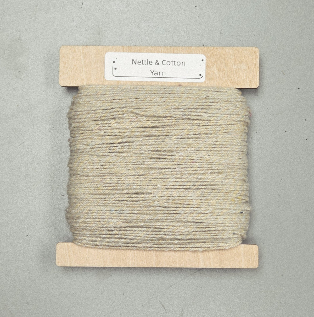 Nettle + Cotton Mini Skeins Yarn Natural. 80 Yards.