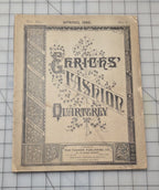 Ehricks Quarterly RARE Spring 1885 New York Women Men Styles Fashion Catalog