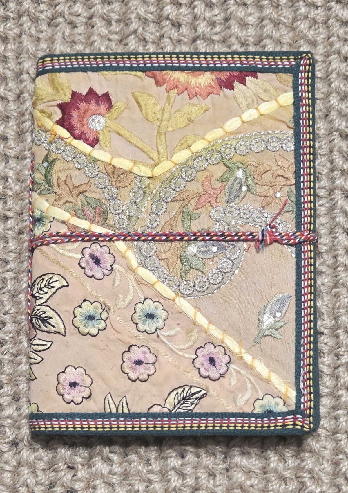 Art Journal Handmade Reclaimed Silk Saree (J24)