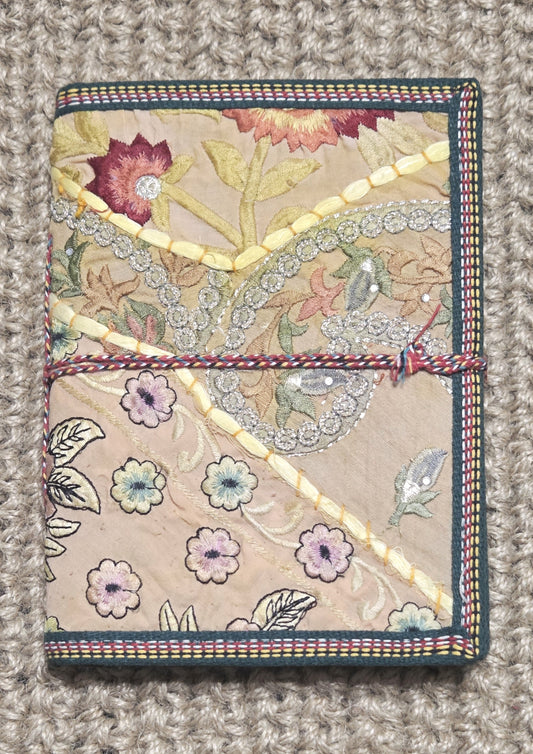 Art Journal Handmade Reclaimed Silk Saree (J24)