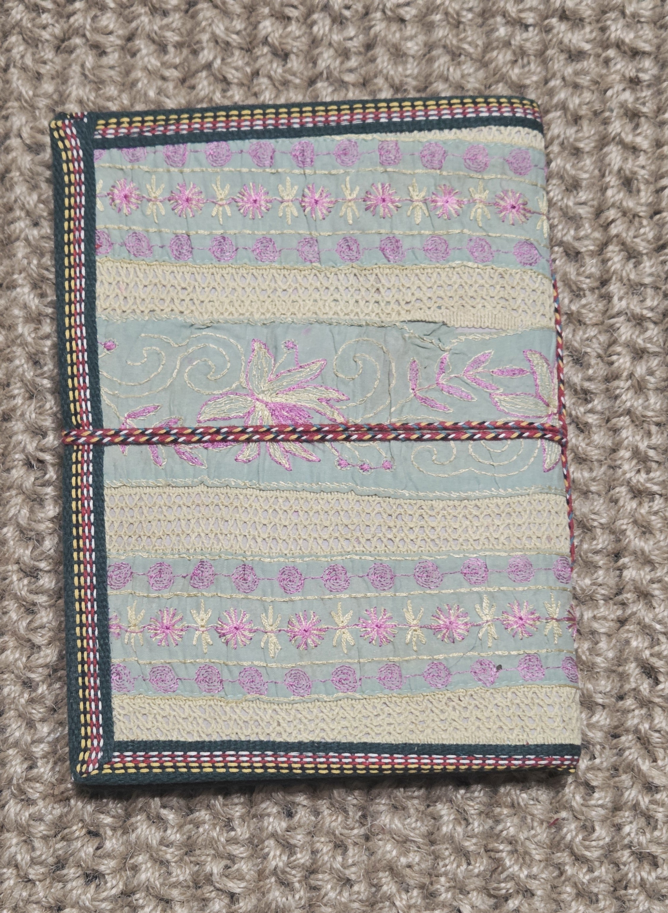 Art Journal Handmade Reclaimed Silk Saree (J18)