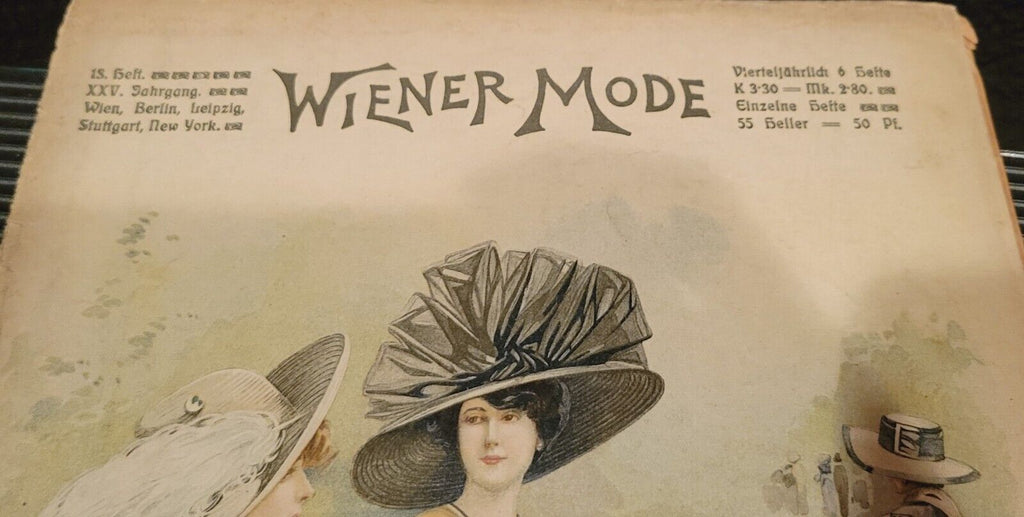 Wiener Mode April 1912 German Fashion Catalogue New York Women Styles
