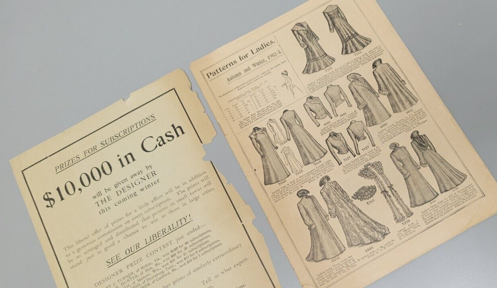 1902 Handy Catalogue Standard Patterns Fashions Mail Order Original Edwardian