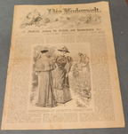 1892 Die Modenwelt Paper Fashion August. German Publish Original, Vol 27 No 21.