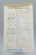 Vogue Printed Sewing Pattern 6004 UNCUT Size 16 Pleated Skirt 1960s Fashion