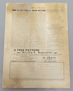 McCalls Magazine Original. March 1900. Pattern Catalog. Ladies Children Fashion.