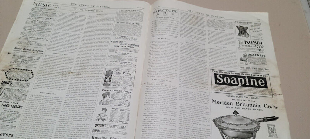 1895 Original The Queen of Fashion Paper July. New York Ladies' McCalls Pattern