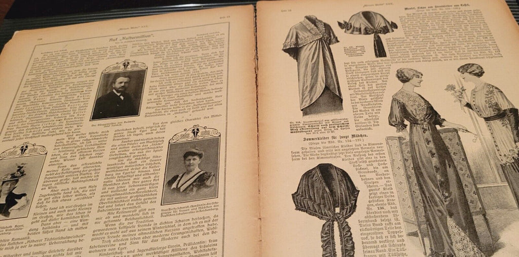Wiener Mode April 1912 German Fashion Catalogue New York Women Styles