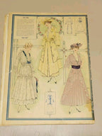 Elite Styles, 1915 June Dressmaker Tailor Fashion Magazine Catalog Ladies Bride