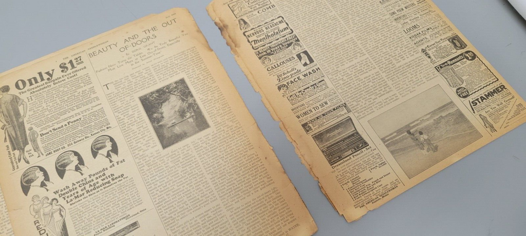 1925 The American Needlewoman July. Original. Craft Sew Crochet Fashion Magazine