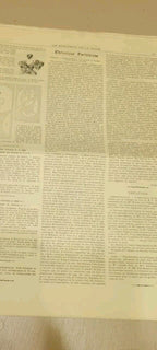 Rare 1896 Le Moniteur de la Mode January French Fashion Included Bodice Pattern