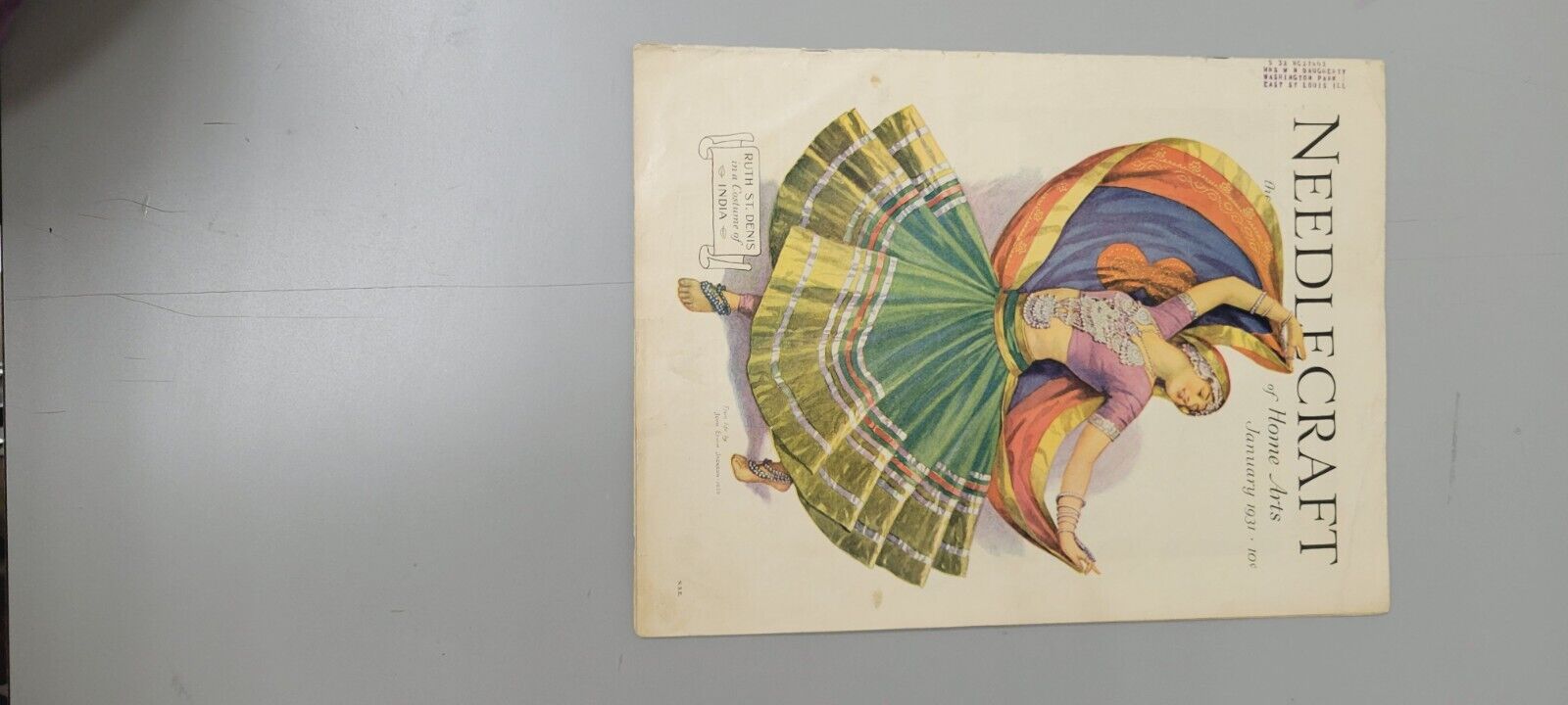 1931 Needlecraft of Home Arts, January. Original. Craft Magazine. Fashions.