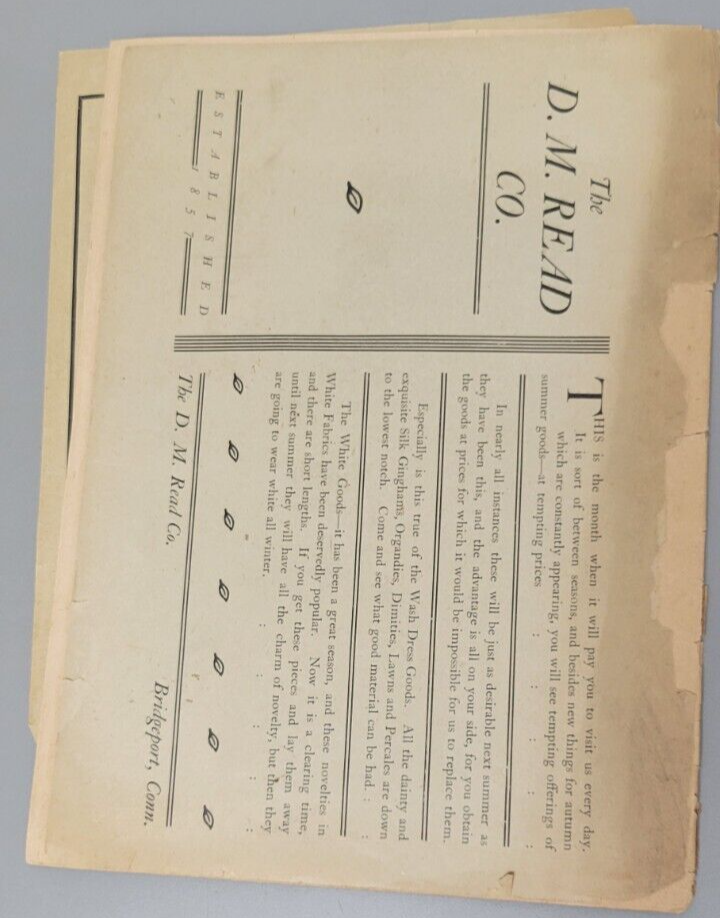 1902 Handy Catalogue Standard Patterns Fashions Mail Order Original Edwardian