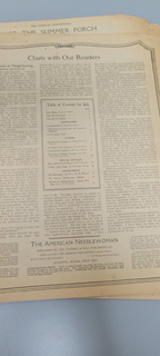1925 The American Needlewoman July. Original. Craft Sew Crochet Fashion Magazine