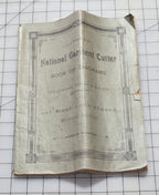 National Garment Cutter, Book of Diagrams, 1888 Goldsberry, Doran and Nelson, Chicago.
