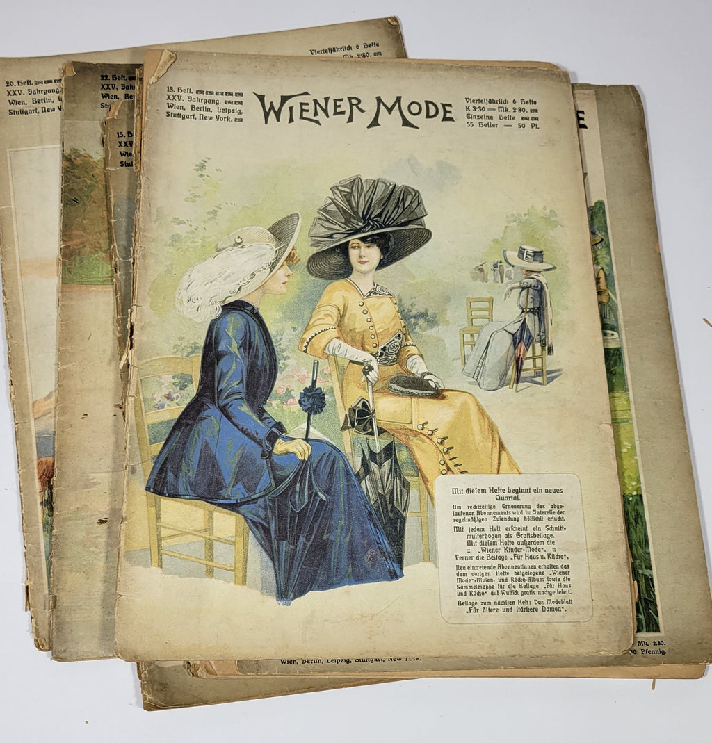 Lot 7 Weiner Mode Catalog German New York Fashion 1912 Edition