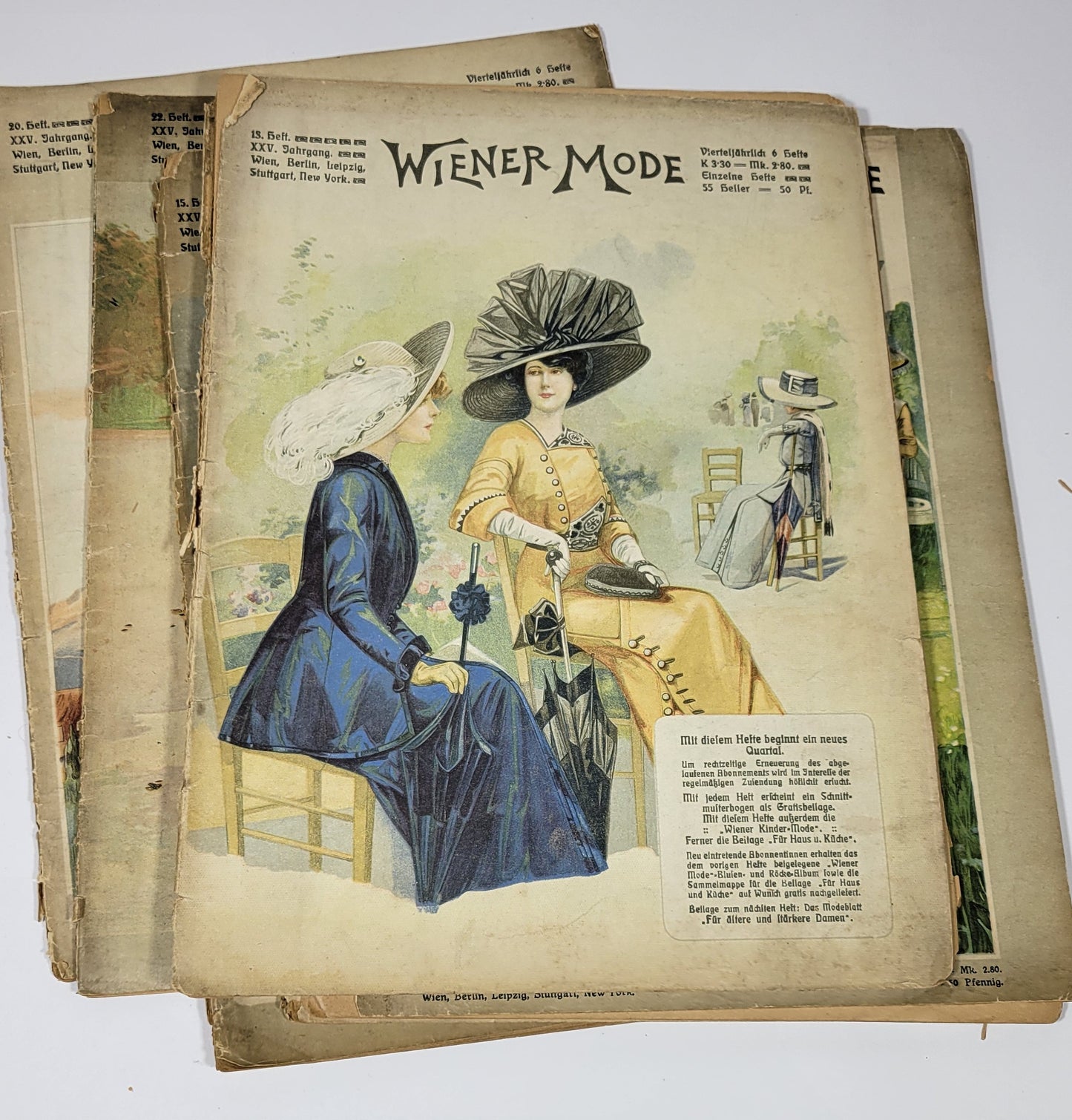 Lot 7 Weiner Mode Catalog German New York Fashion 1912 Edition