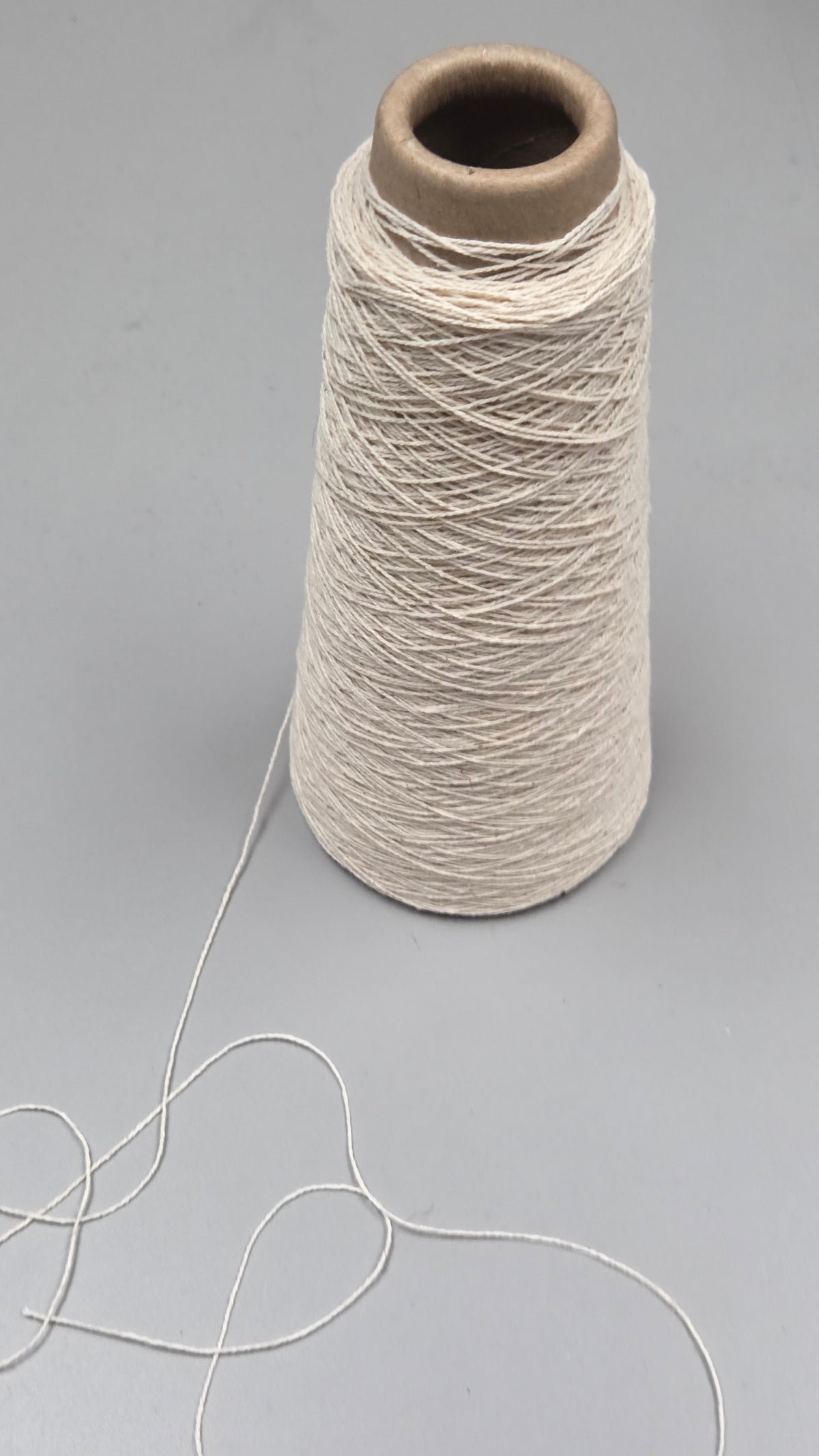 Kenaf + Cotton Yarn. 250 Yards. 40/2 - Ply. Natural.