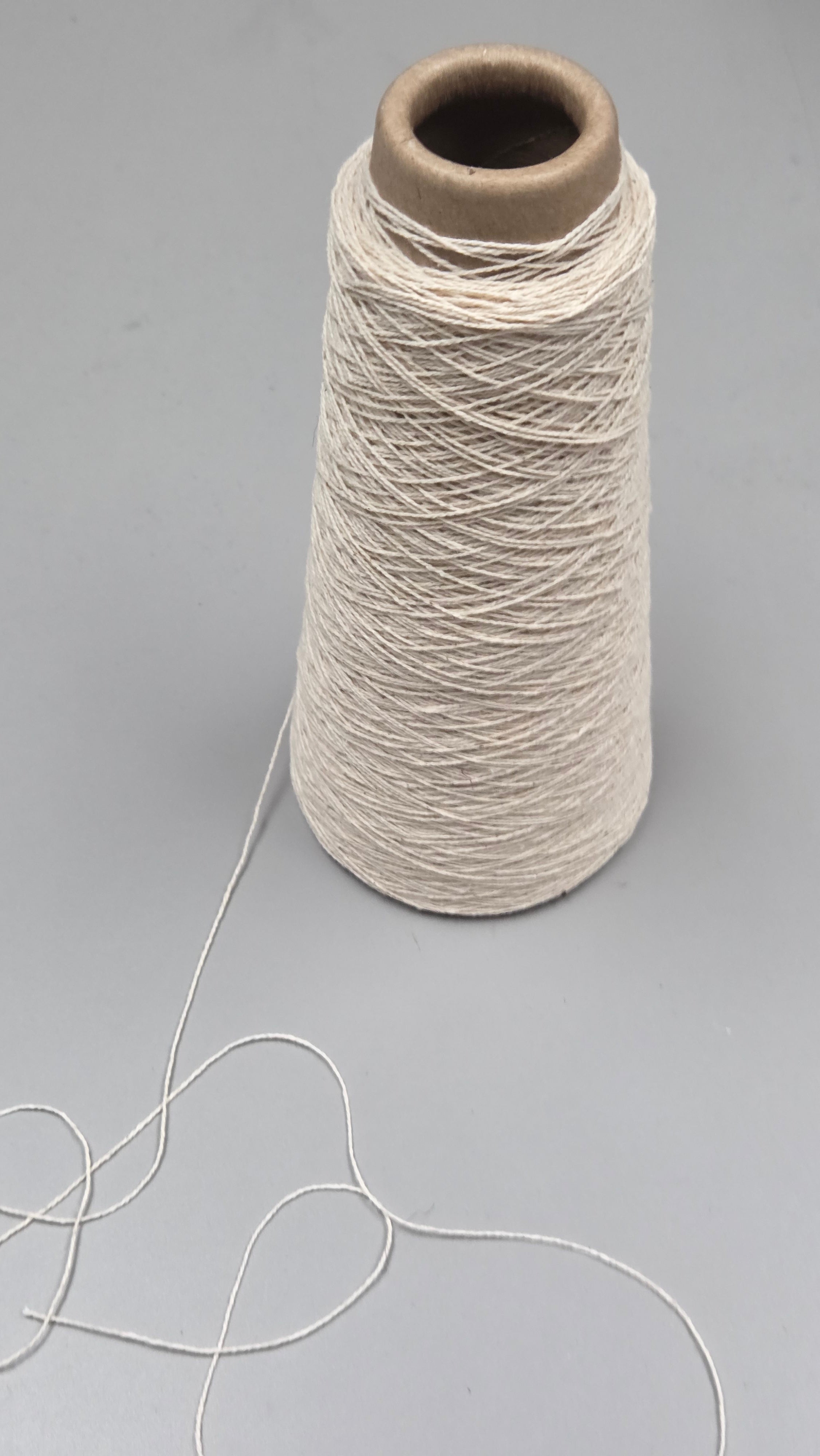 Kenaf + Cotton Yarn. 250 Yards. 40/2 - Ply. Natural.