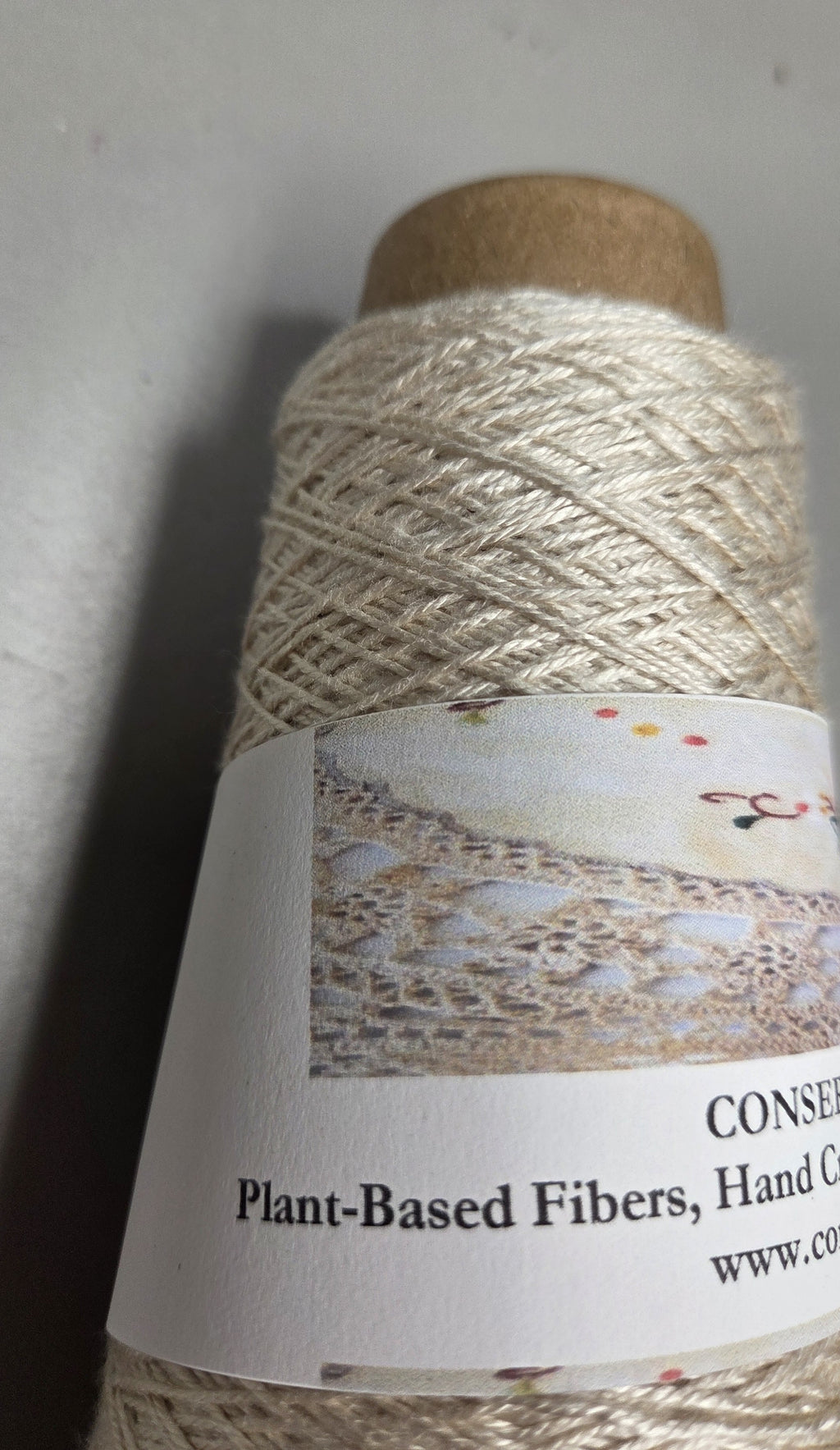 Lavender Thread Yarn Silky 8/3 Laceweight Fiber Cone